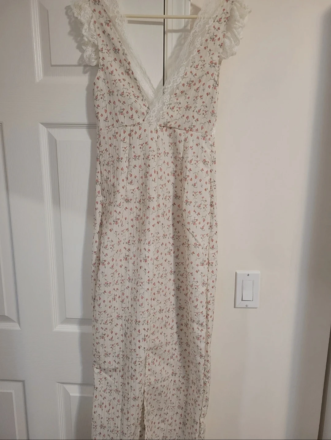 Floral Lace Trim Maxi Dress - photo 3