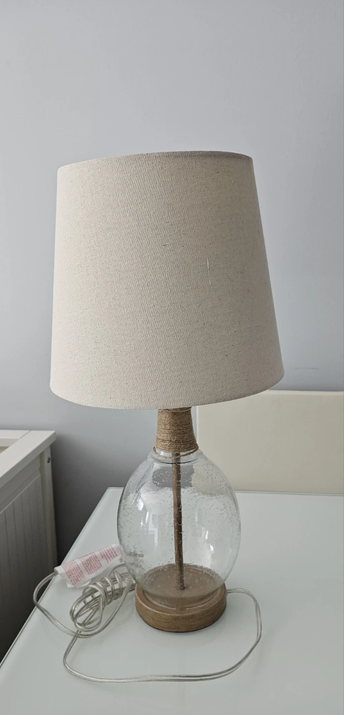 Brand New Ashley Clayleigh Glass Table Lamp - $60