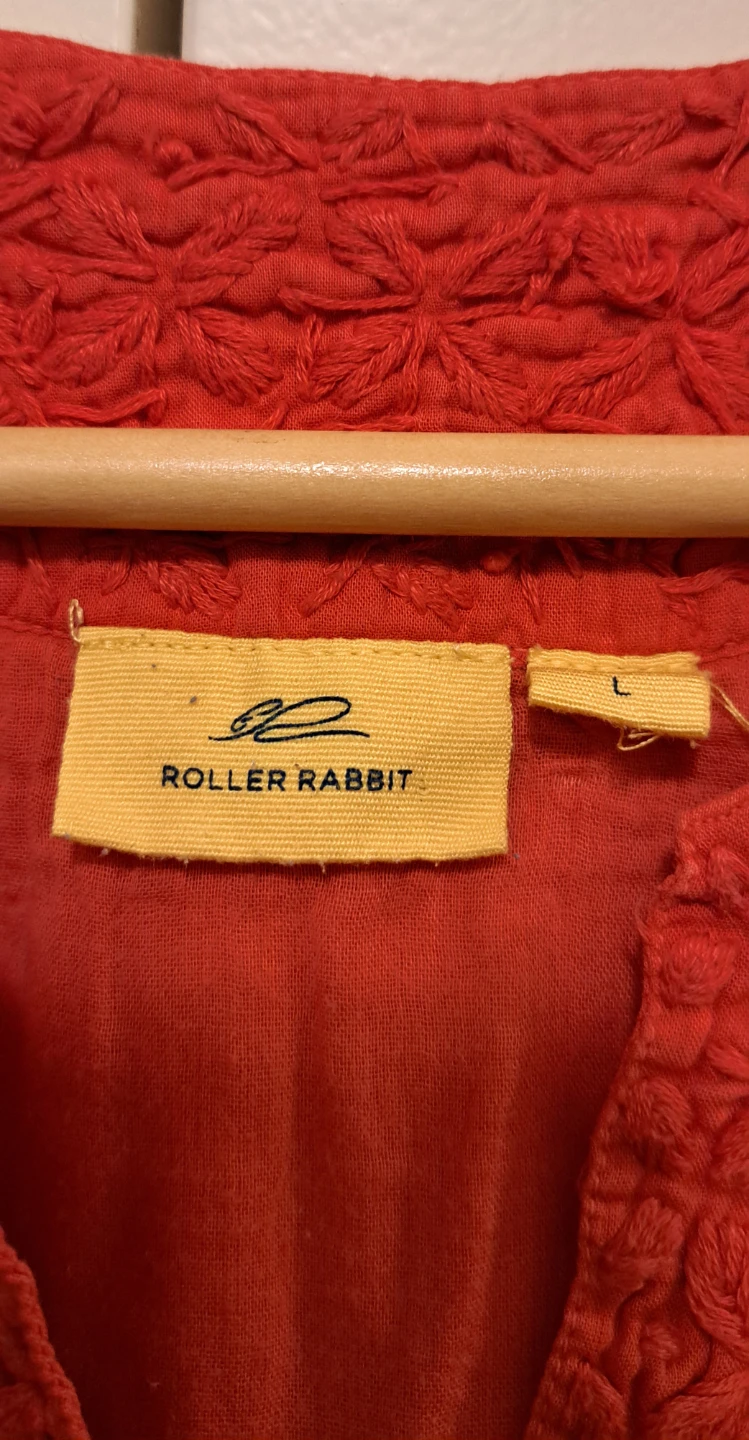 Roller Rabbit Embroidered Tunic Dress - Red - L - photo 2