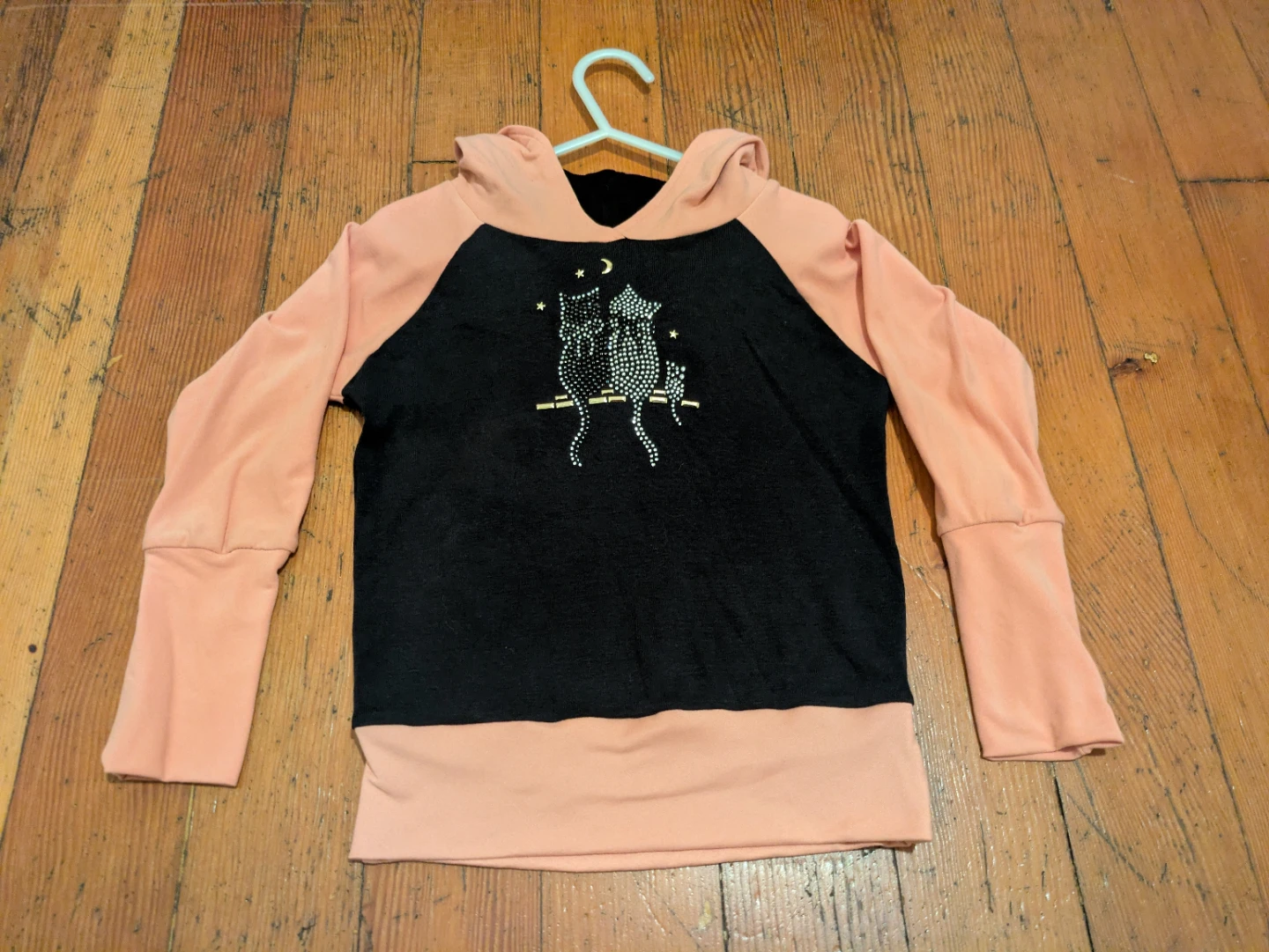 Grow With Me Rhinestone Cats Sweater