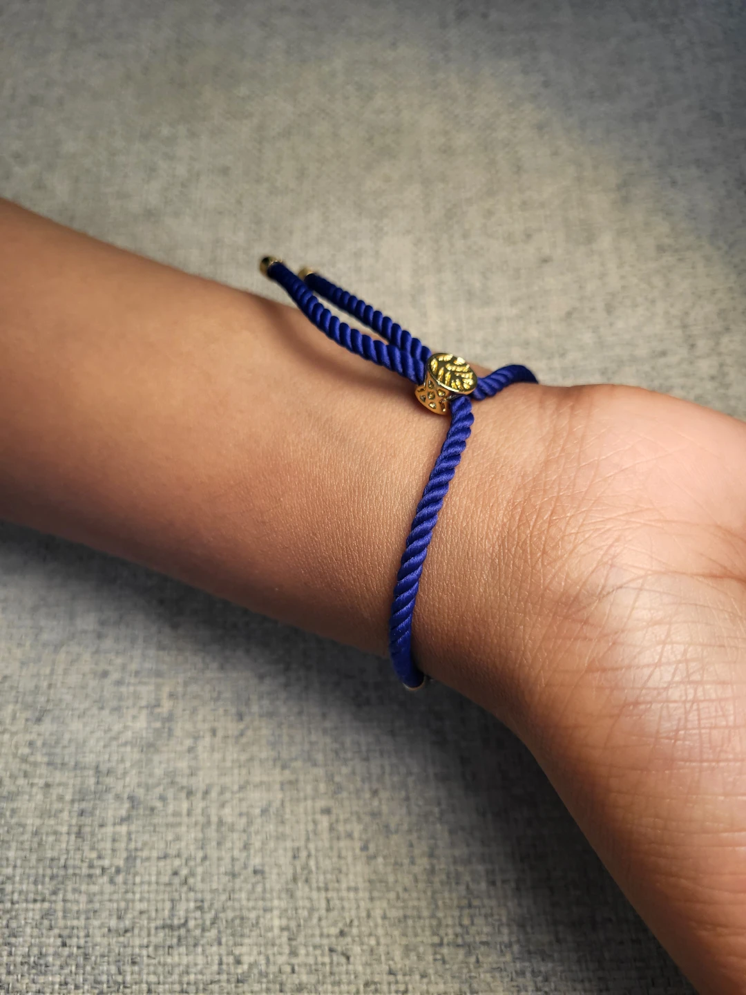 Blue Cord Bracelet with Tree of Life Charm - photo 3