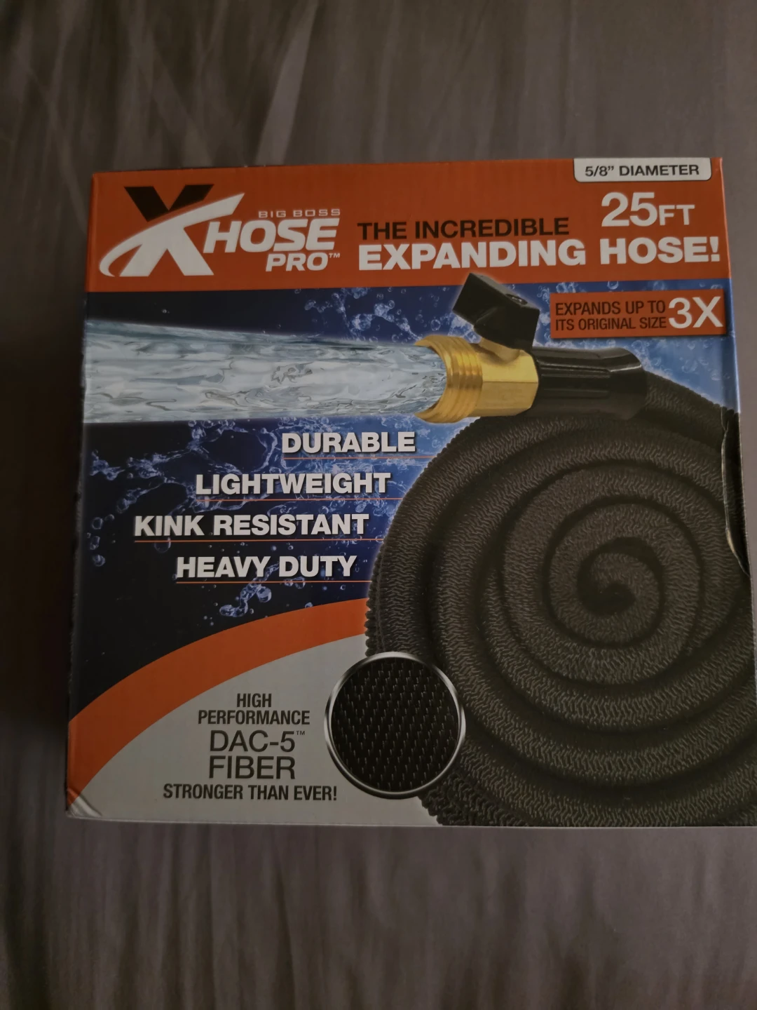 X HOSE PRO Big Boss 25ft Expanding Garden Hose (BNIB)
