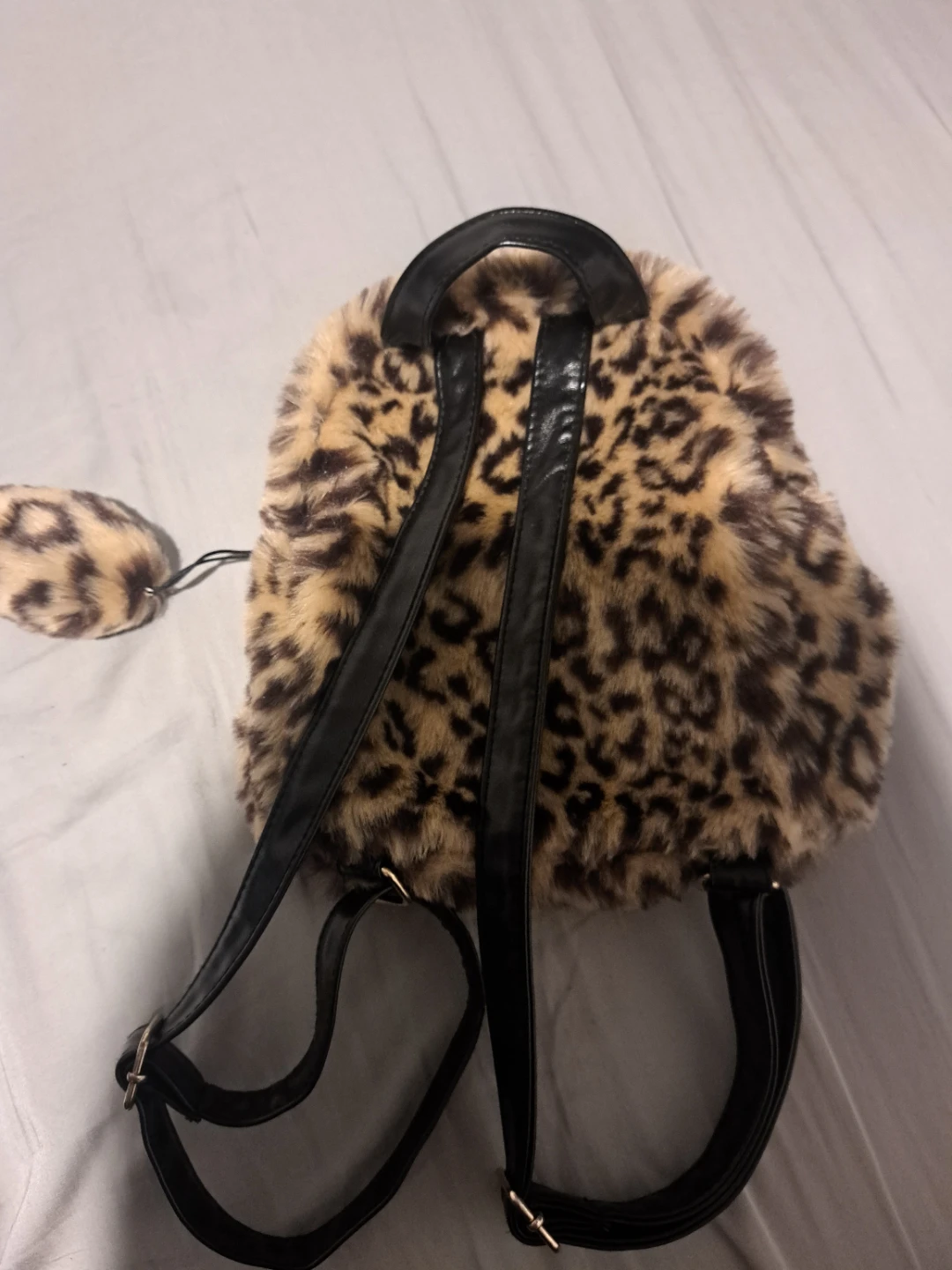 The Children's Place Leopard Faux Fur Backpack - photo 2
