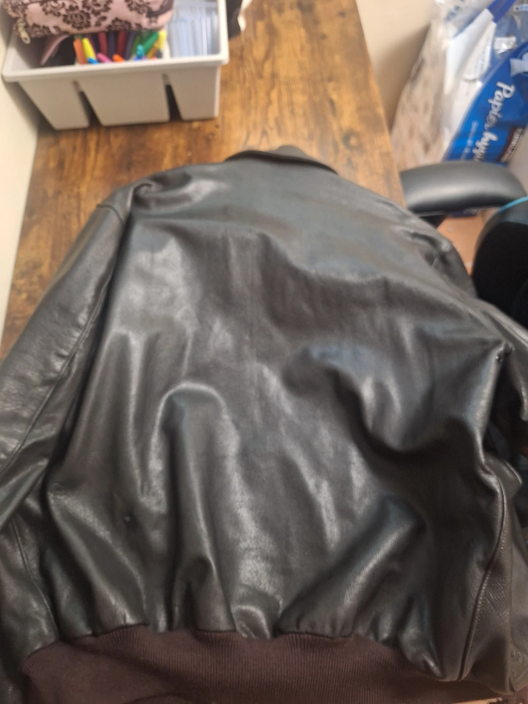 L.L.Bean Men's Leather Bomber Jacket - photo 5