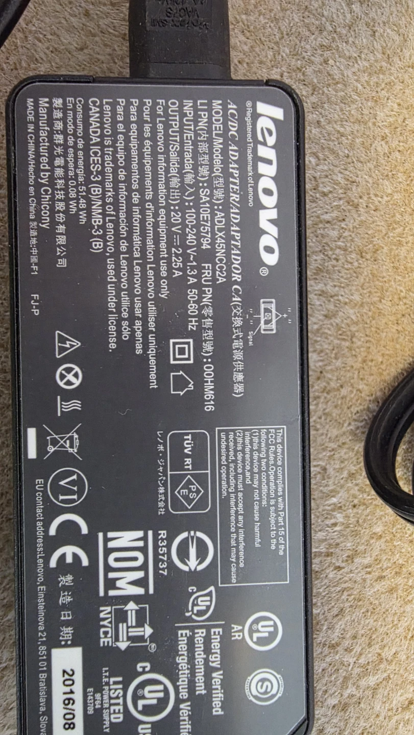 2 x Lenovo Laptop AC Adapters - photo 2