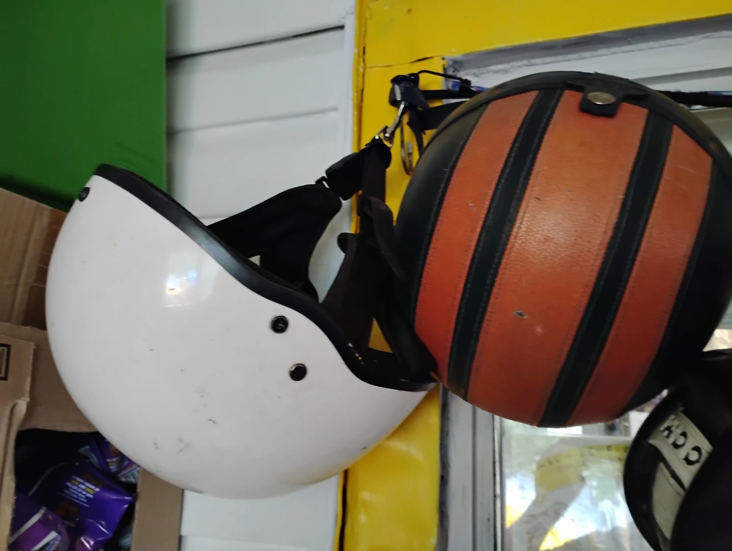 (2) Motorcycle Helmets