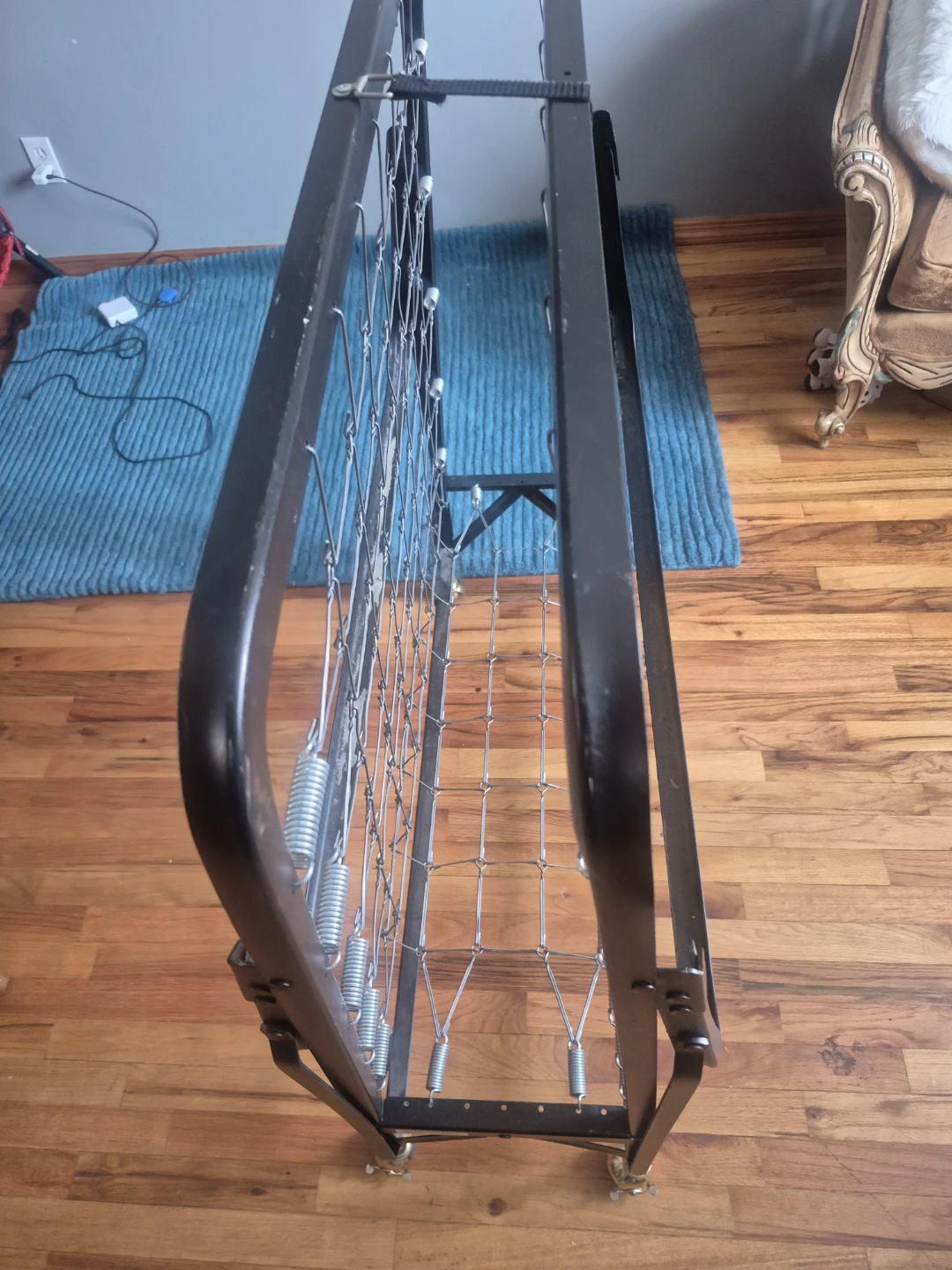 Folding Bed Frame with Springs