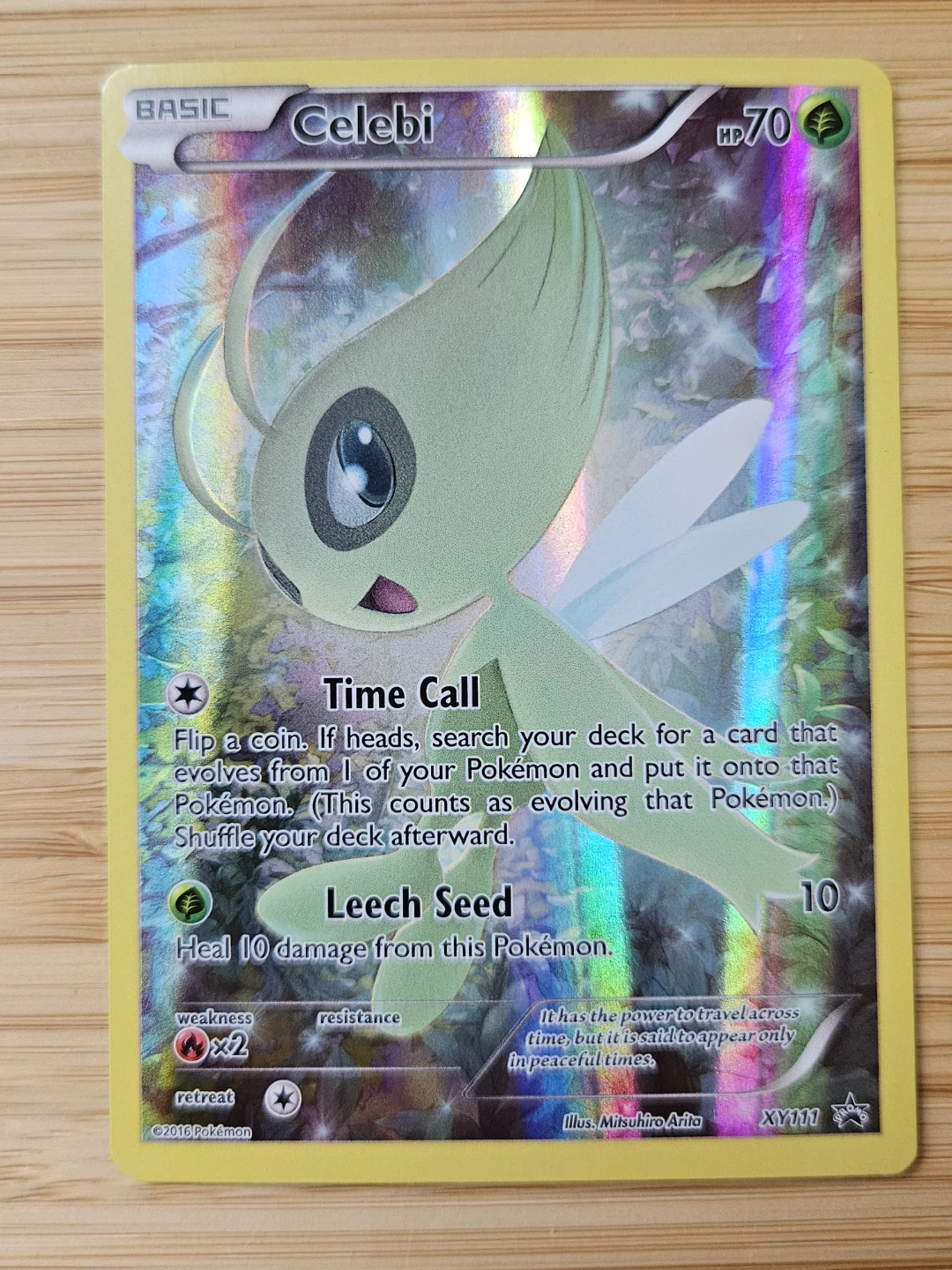 Pokémon Celebi #XY111 – Black Star Promo – Holo Rare - photo 2