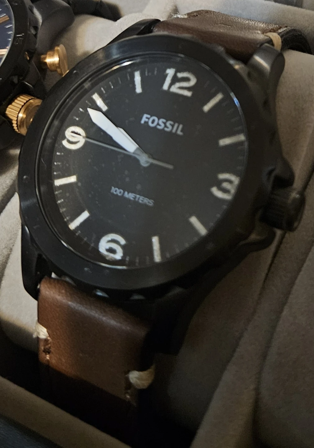 Fossil JR1450 Watch with Brown Leather Strap - photo 2