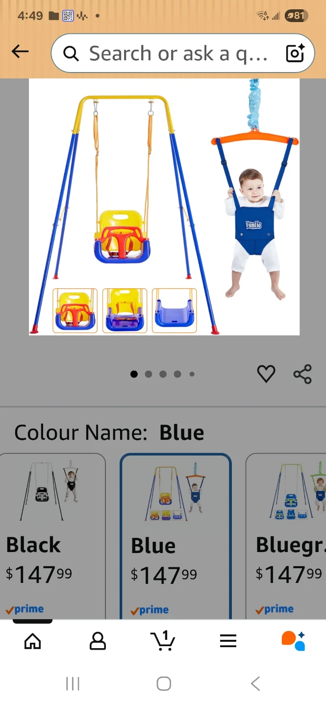 Baby Swing and Bouncer