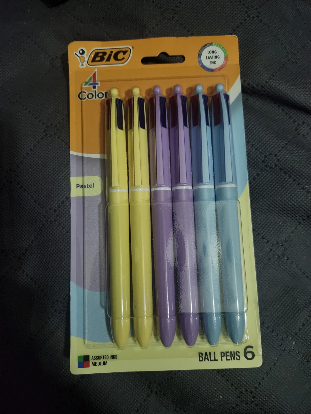 BIC 4 Color Ballpoint Pens - Pastel Assorted Inks