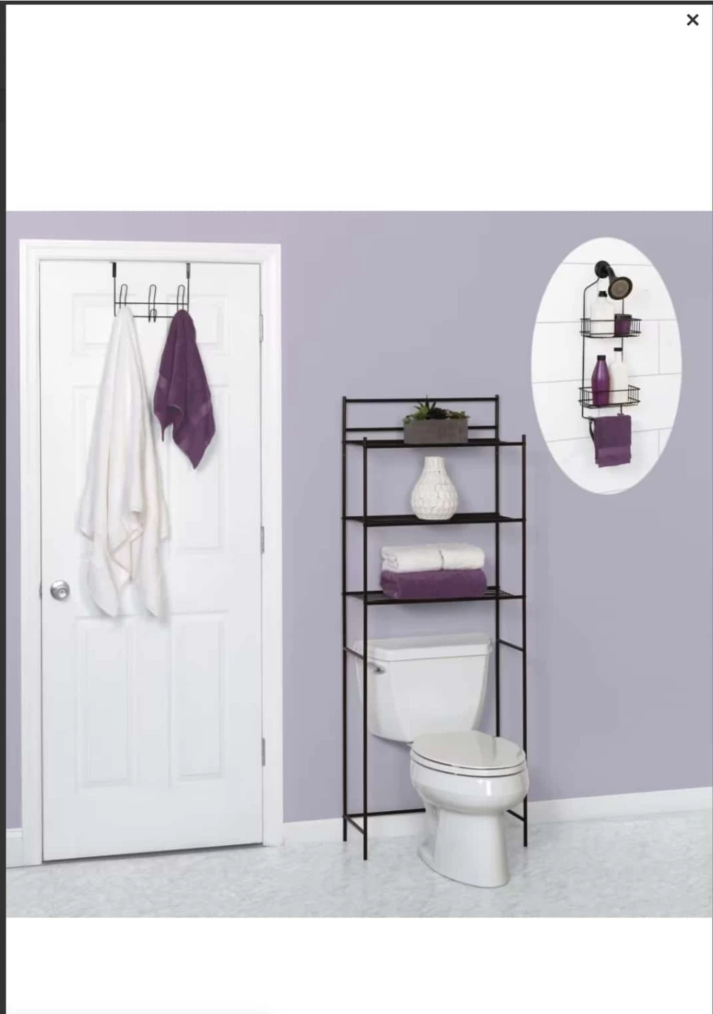 ZENNA HOME Bath-in-a-Box 3-Piece Bathroom Storage Set - - photo 3
