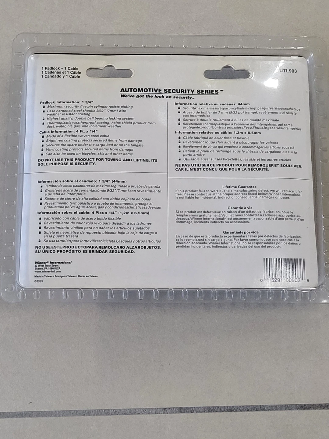 Brand New The Club Automotive Cable Lock & Padlock Set - photo 2