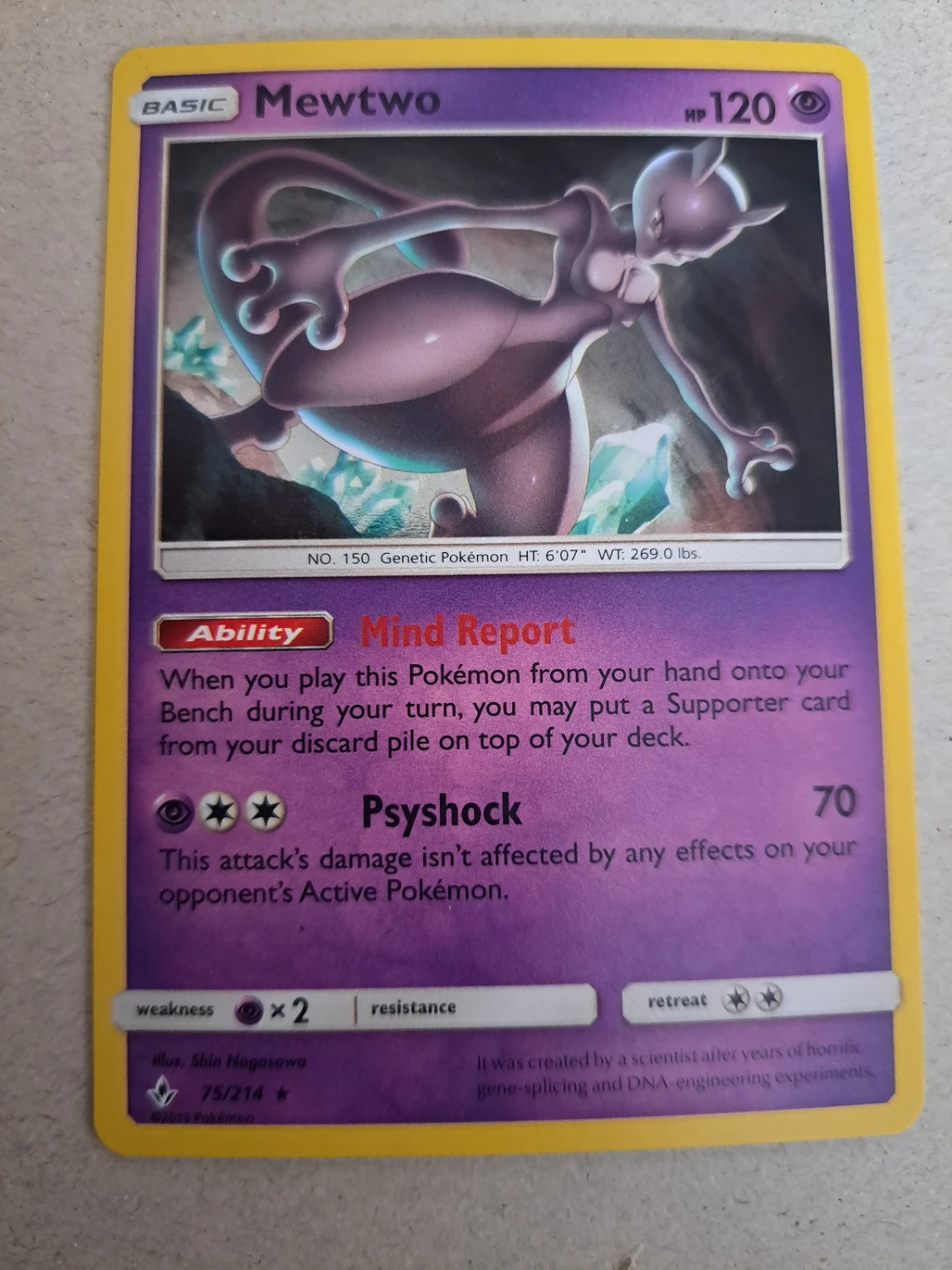 Mewtwo 75/ 214 Cosmo Holo Costco Exclusive