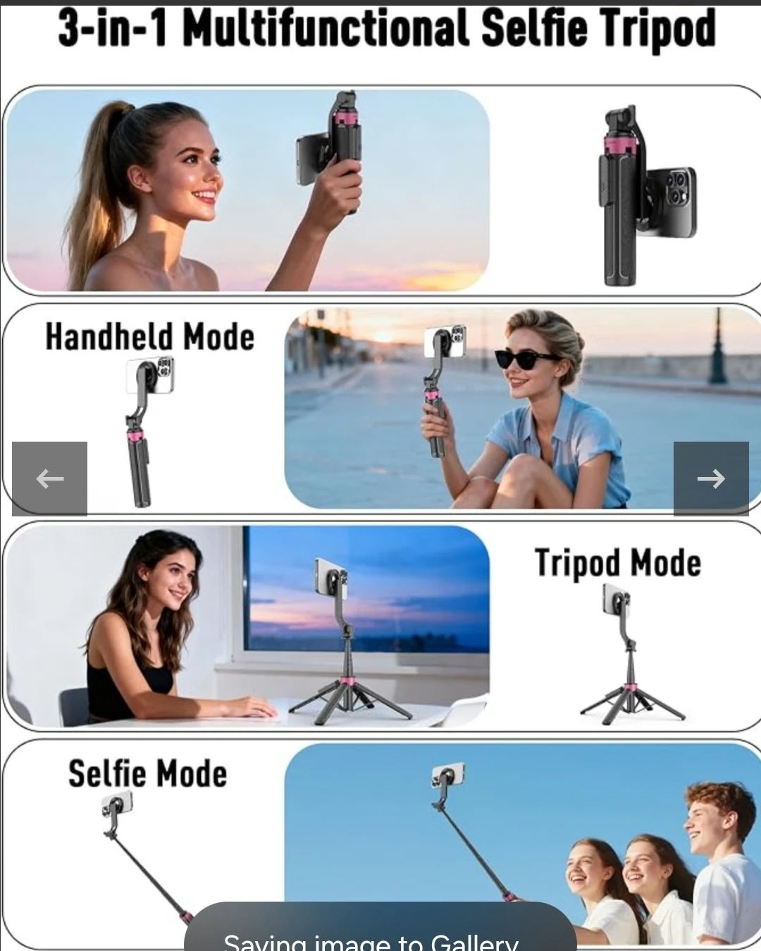 3-in-1 Multifunctional Selfie Tripod - photo 2