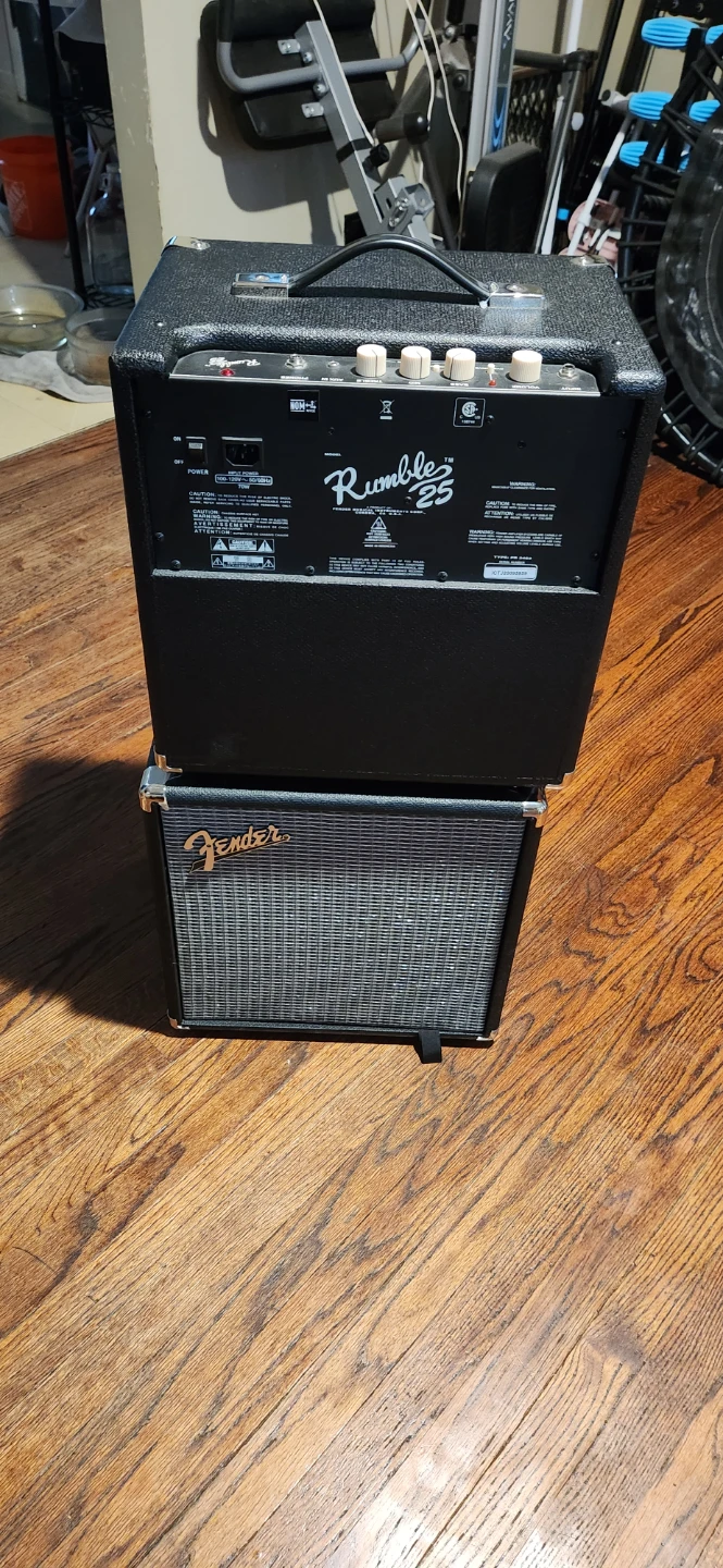 Fender Rumble 25 Bass Amplifier 2 for 1 best bet for price