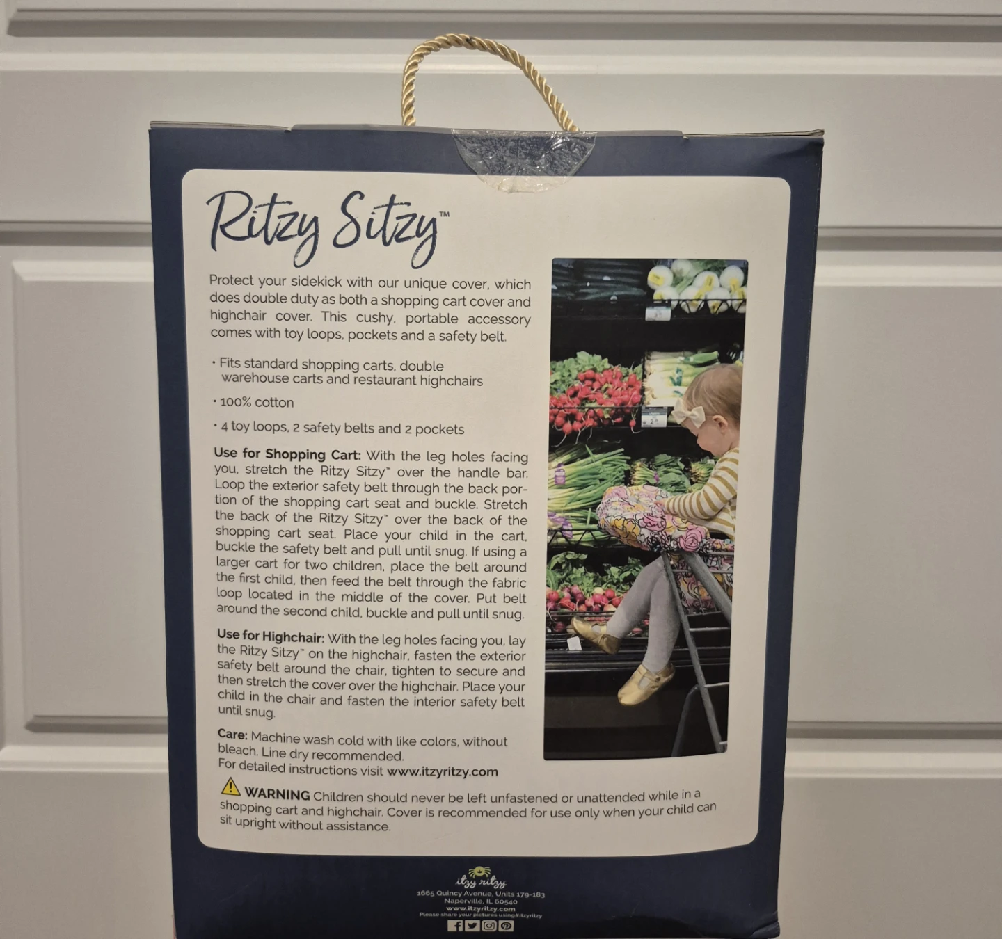 Itzy Ritzy Shopping Cart & Highchair Cover - photo 2
