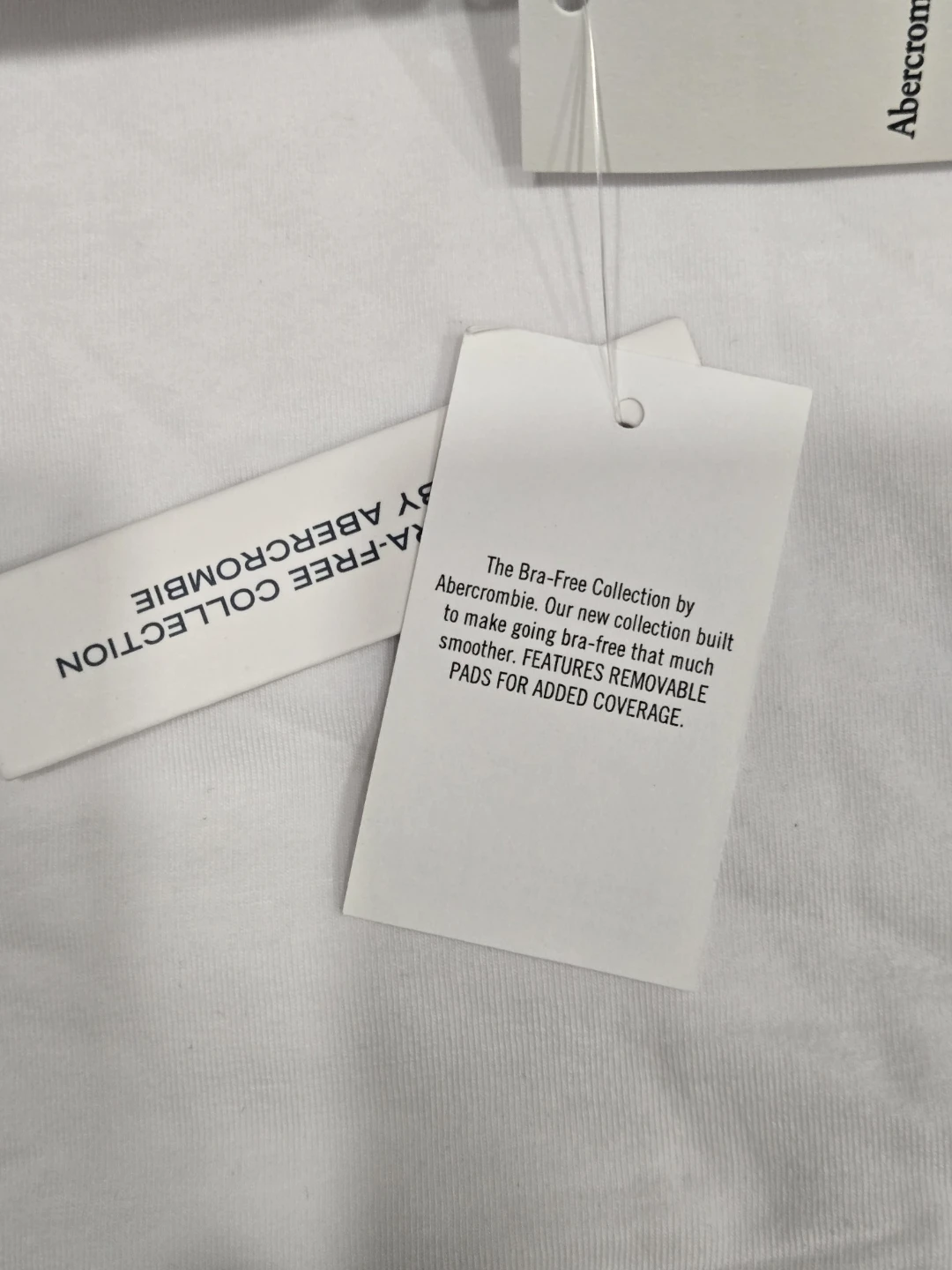 Abercrombie White Bra-Free Tank Top - Large - photo 4