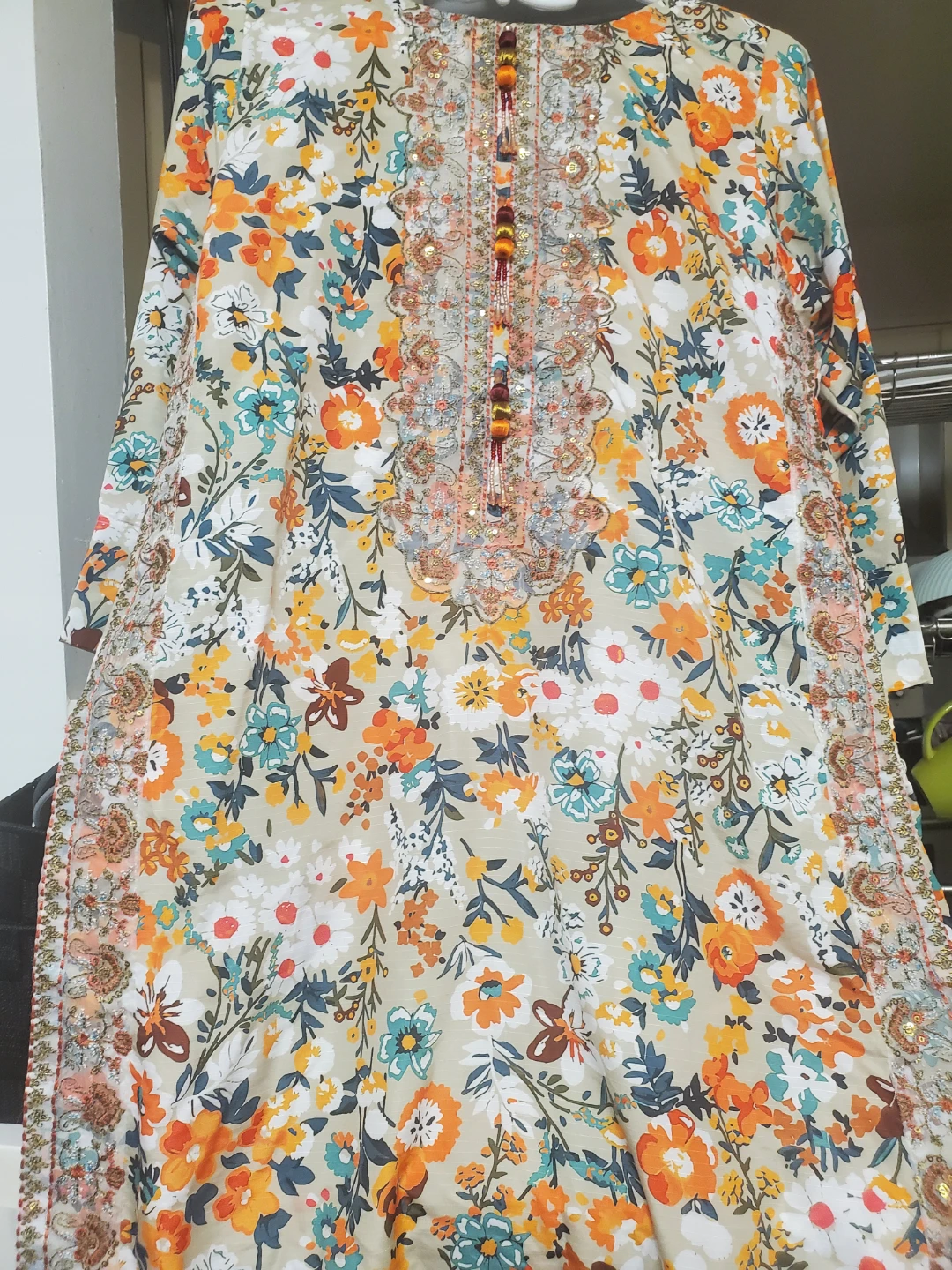 Floral Print 3 peace  dress size medium - photo 2