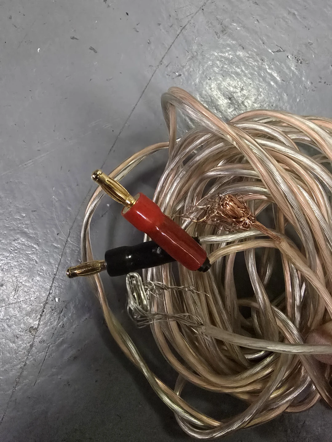Clear Speaker Wire – 4.8m Each - photo 2