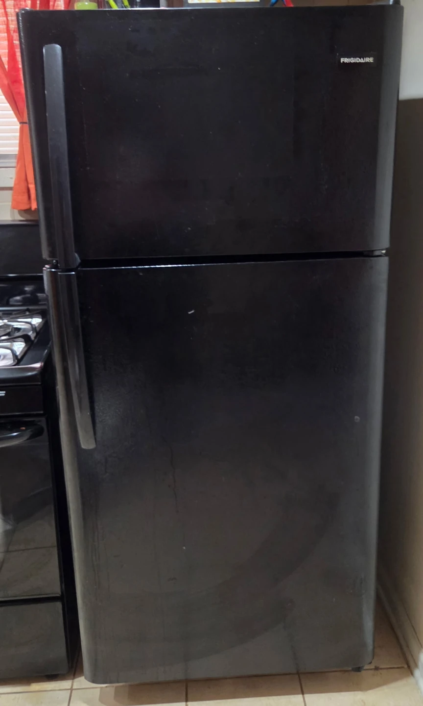 Black Frigidaire Top Freezer Refrigerator