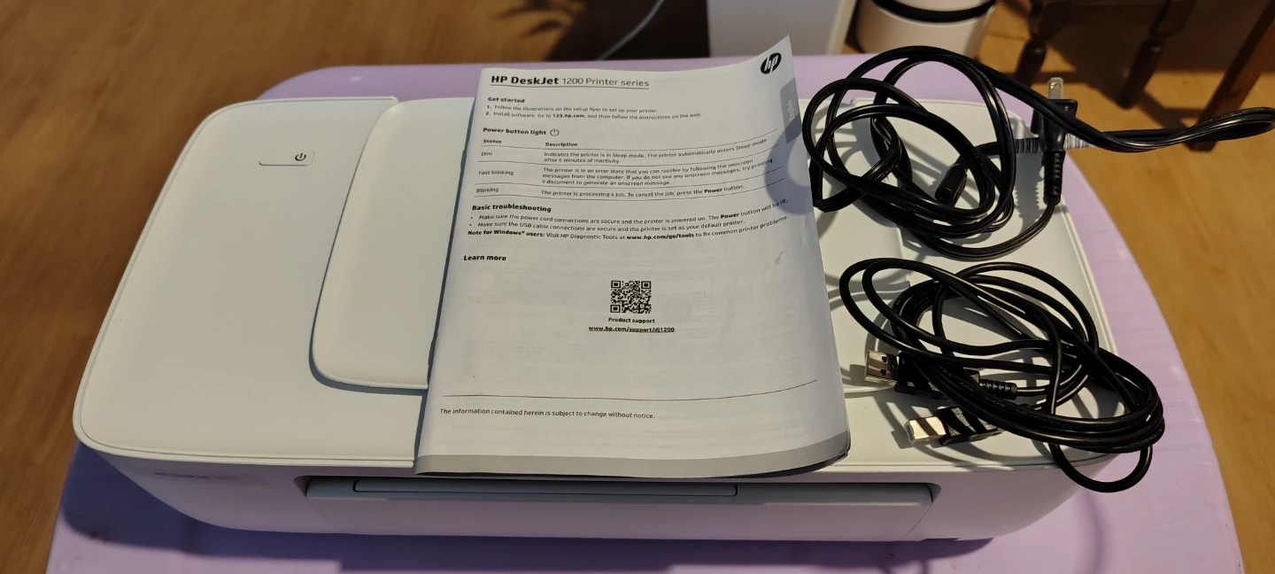 HP DeskJet 1255 Printer - photo 3
