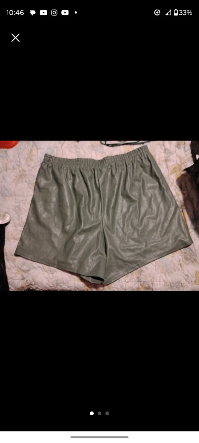 Fabletics Vegan Leather Shorts 2X - photo 2