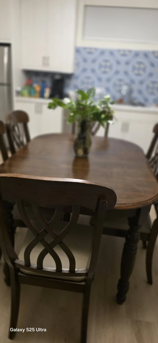 Wooden Dining Table and Chairs Set