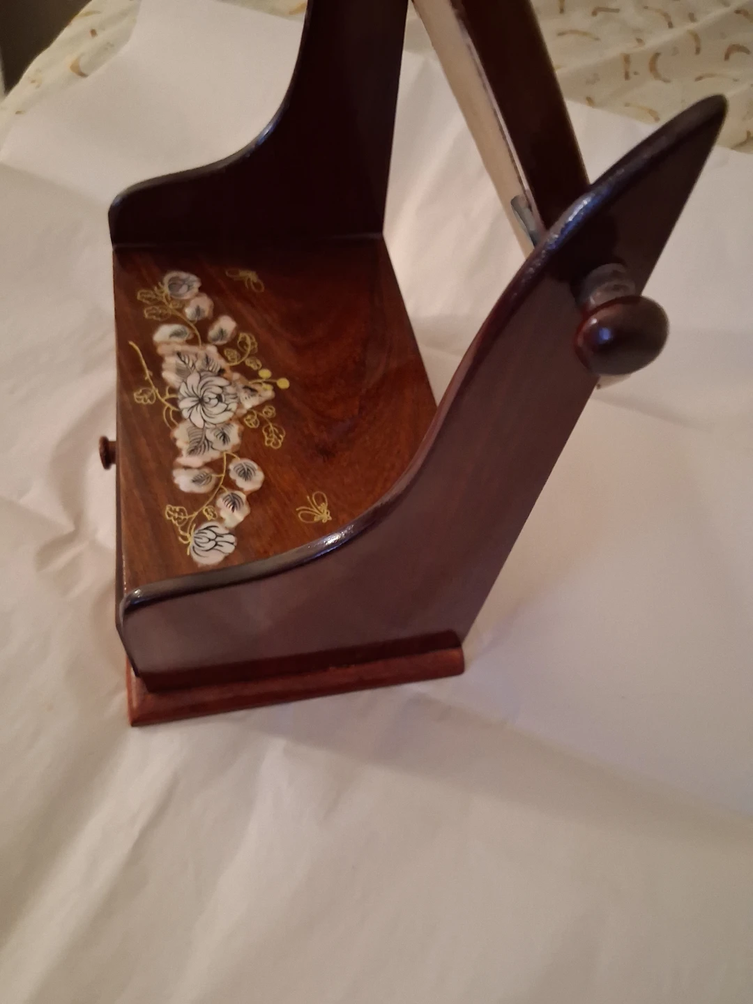 Mother of pearl inlay Vintage Decorative Vanity Mirror - photo 2
