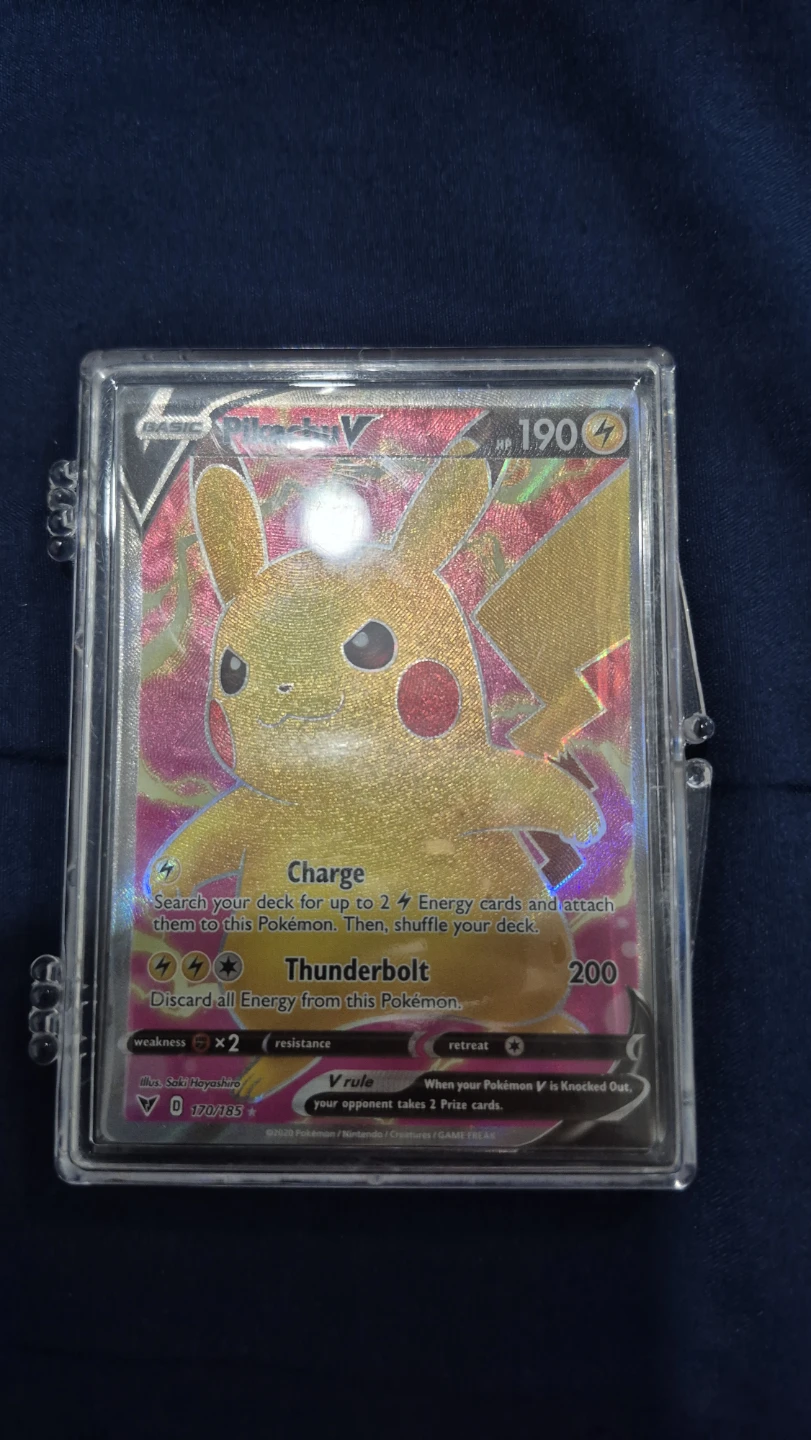 Pokemon Pikachu V Card