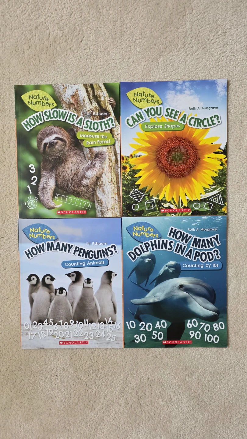 Nature Numbers Book Set (4) Scholastic