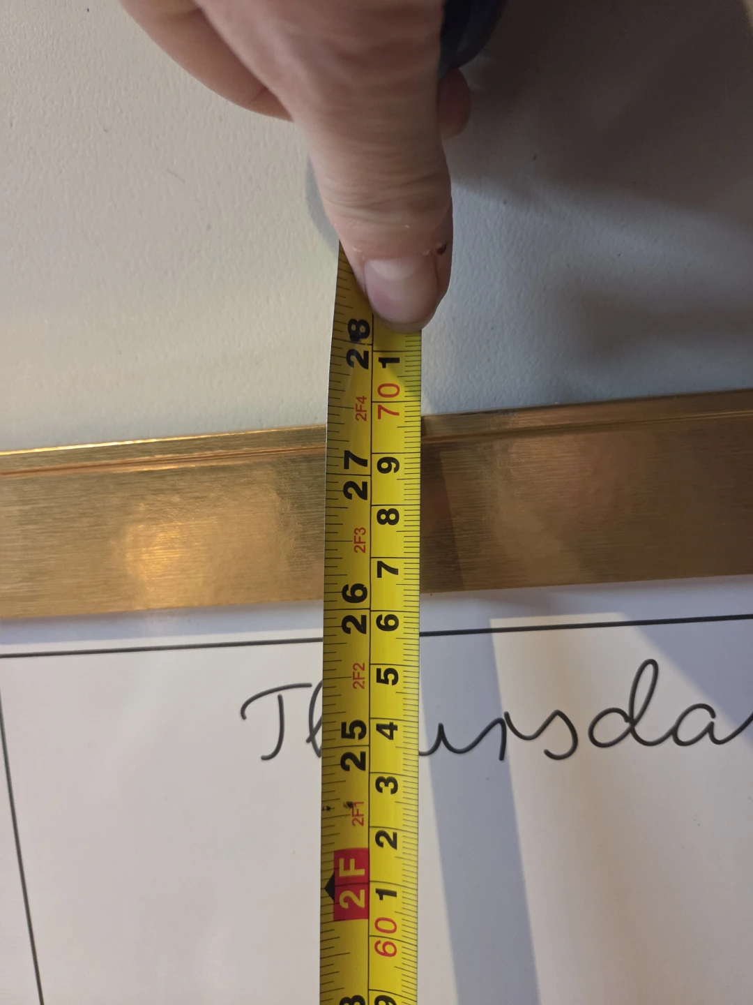 Weekly Planner Whiteboard with Gold Frame - photo 4