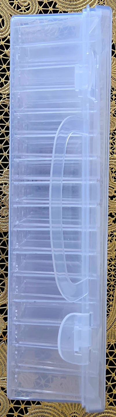 Clear Plastic Storage Case with 64 Compartments - photo 3