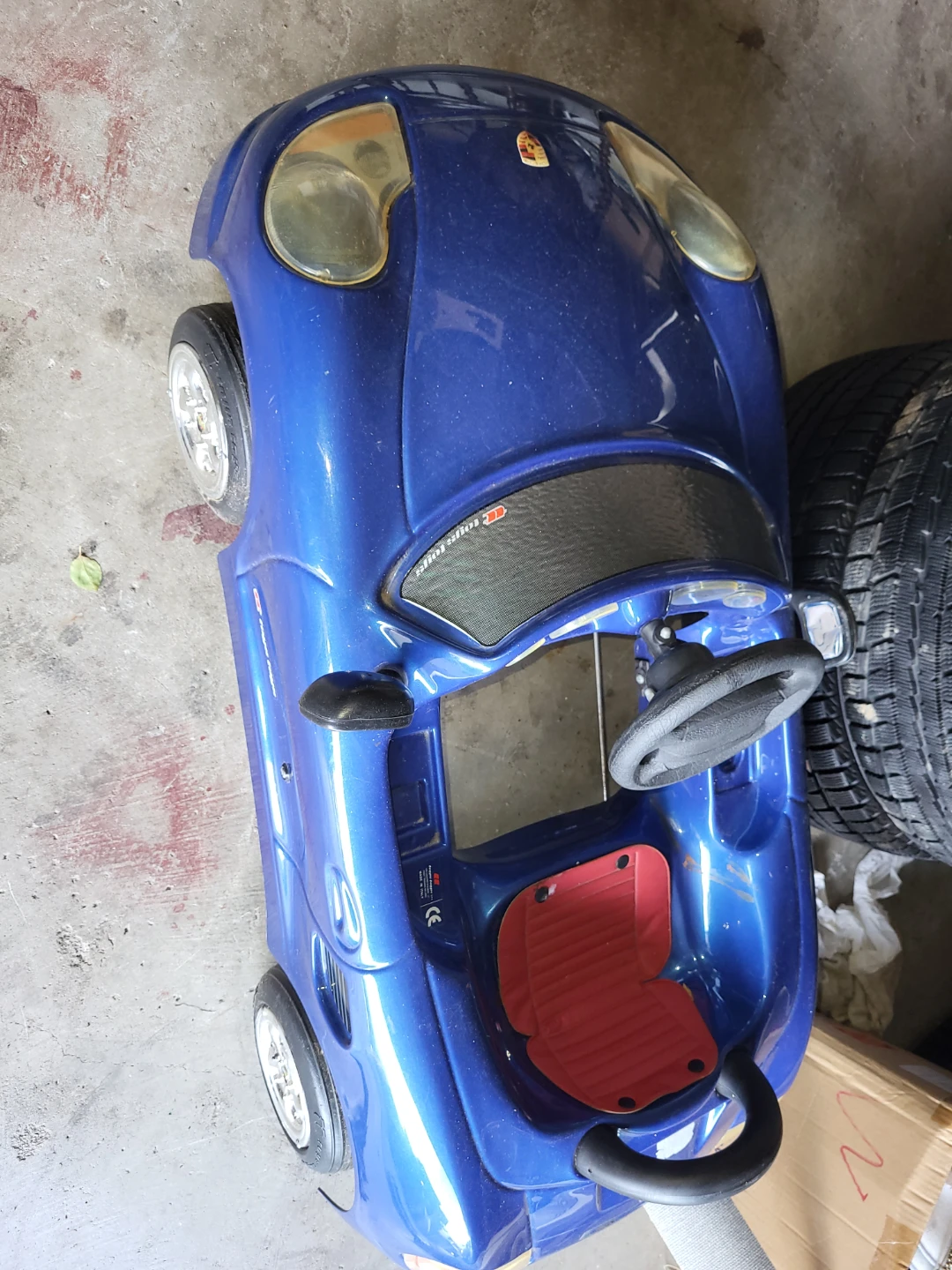 Blue Porsche Ride-On Toy Car - photo 4