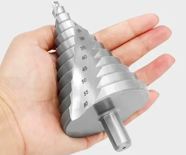 6-60mm Spiral Fluted HSS Step Drill Bit