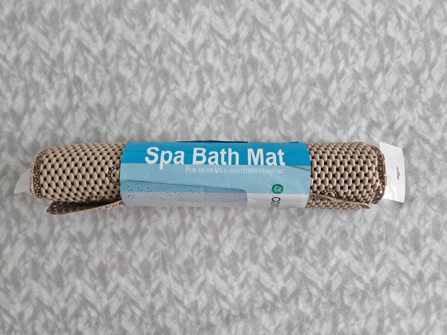 Waffle Weave Spa Bath Mat (Taupe)