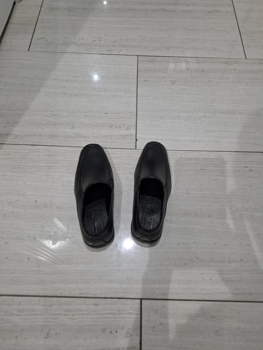 Black Leather Loafer Shoes