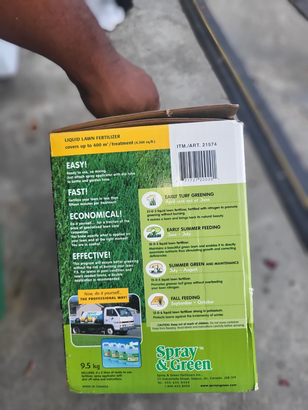 Spray & Green Lawn Fertilizer 9.5 kg - photo 2