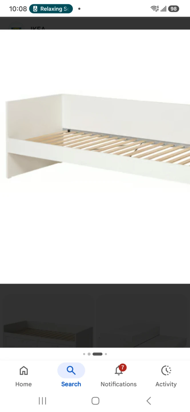 Twin daybed .just the frame and slates .