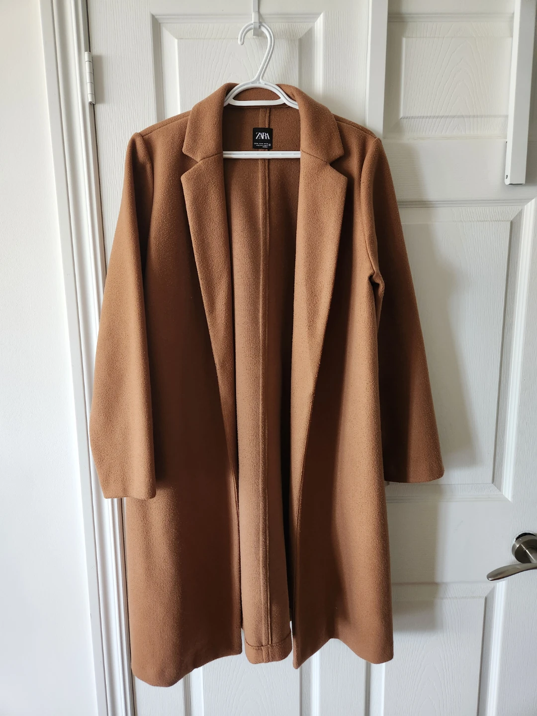 Zara Camel Lapel Coat - XL