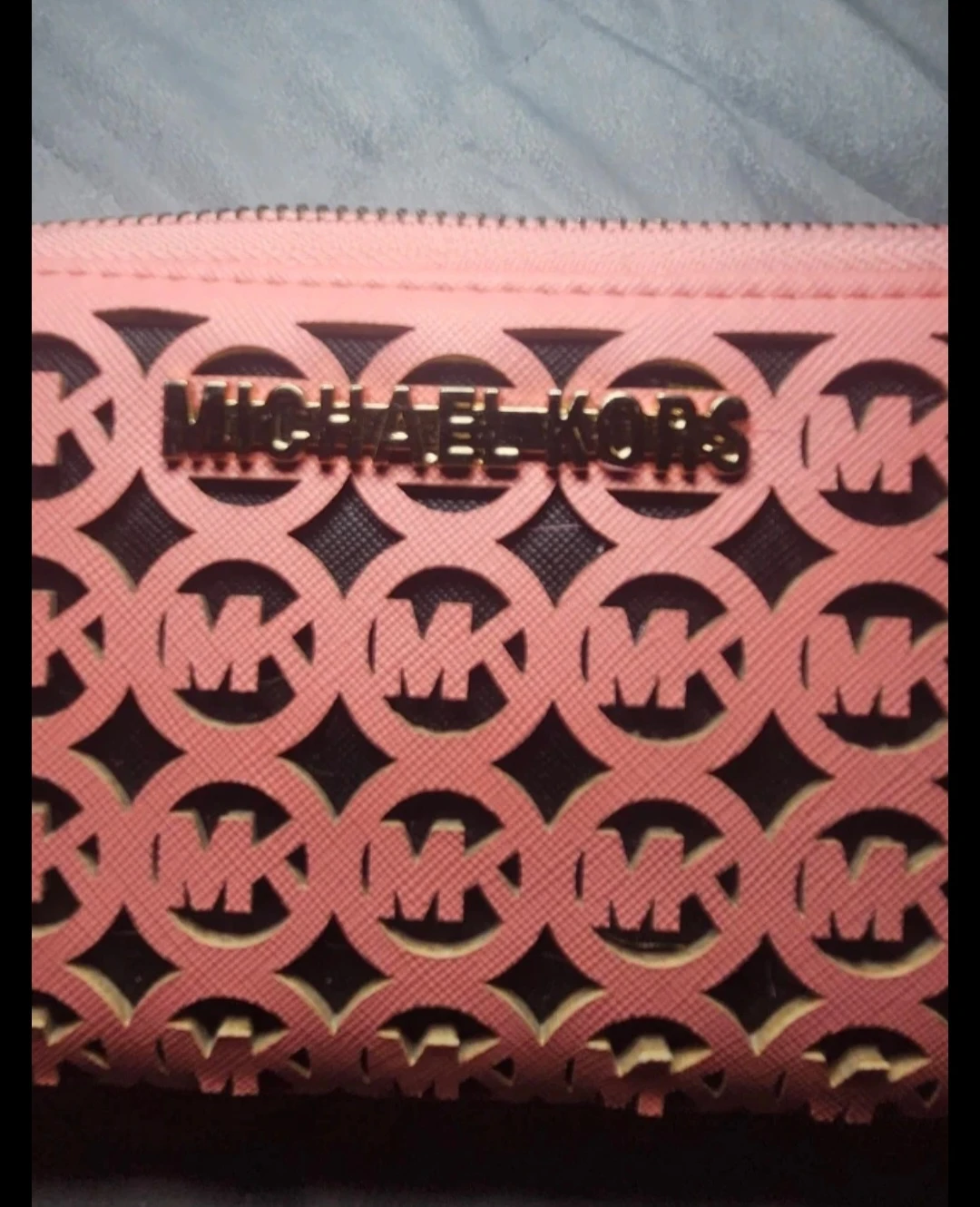 Michael Kors Pink Monogram Zip-Around Wallet - photo 2