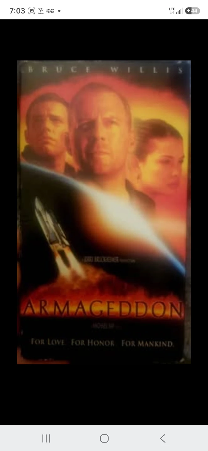 Armageddon VHS Movie