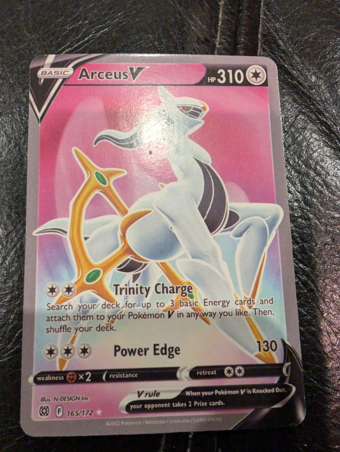 Arceus V Pokémon Card 165 / 172 Full Art