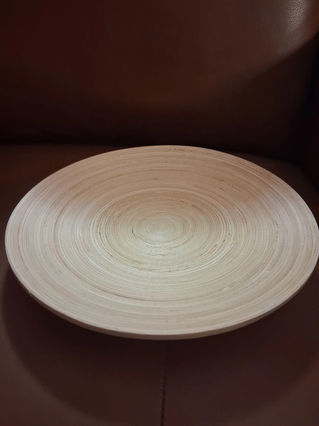 IKEA HULTET Spun Bamboo Decorative Dish / Fruit Bowl (30 cm)