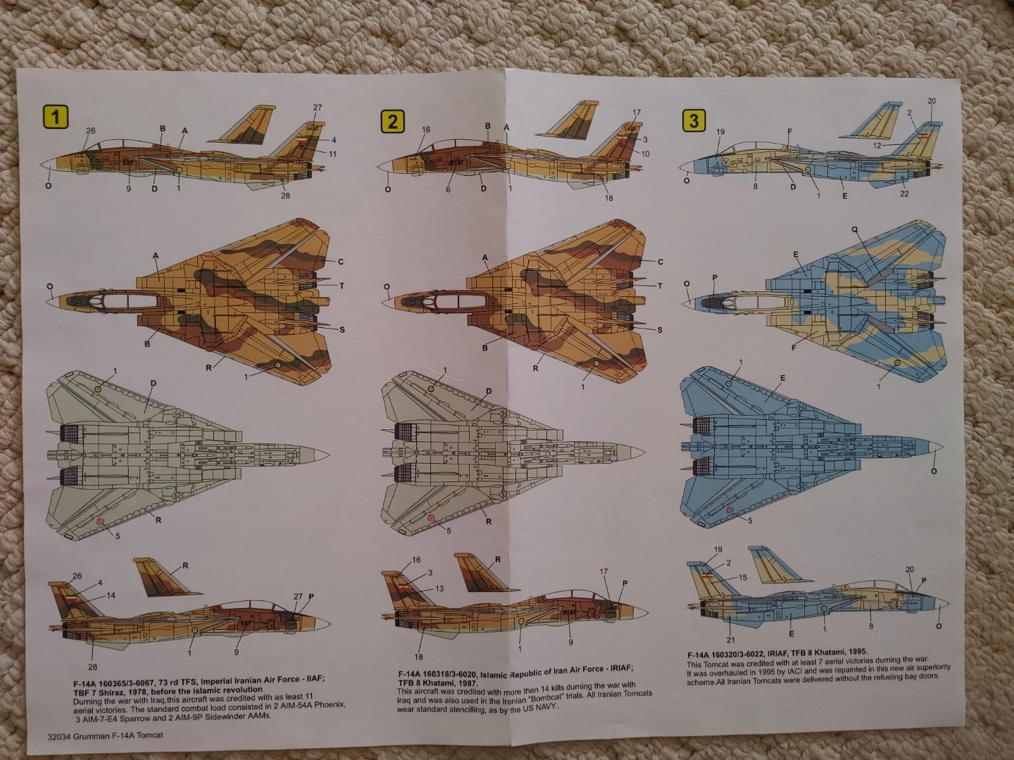 Techmod Decals 1/32 Grumman F-14A Tomcat - photo 3