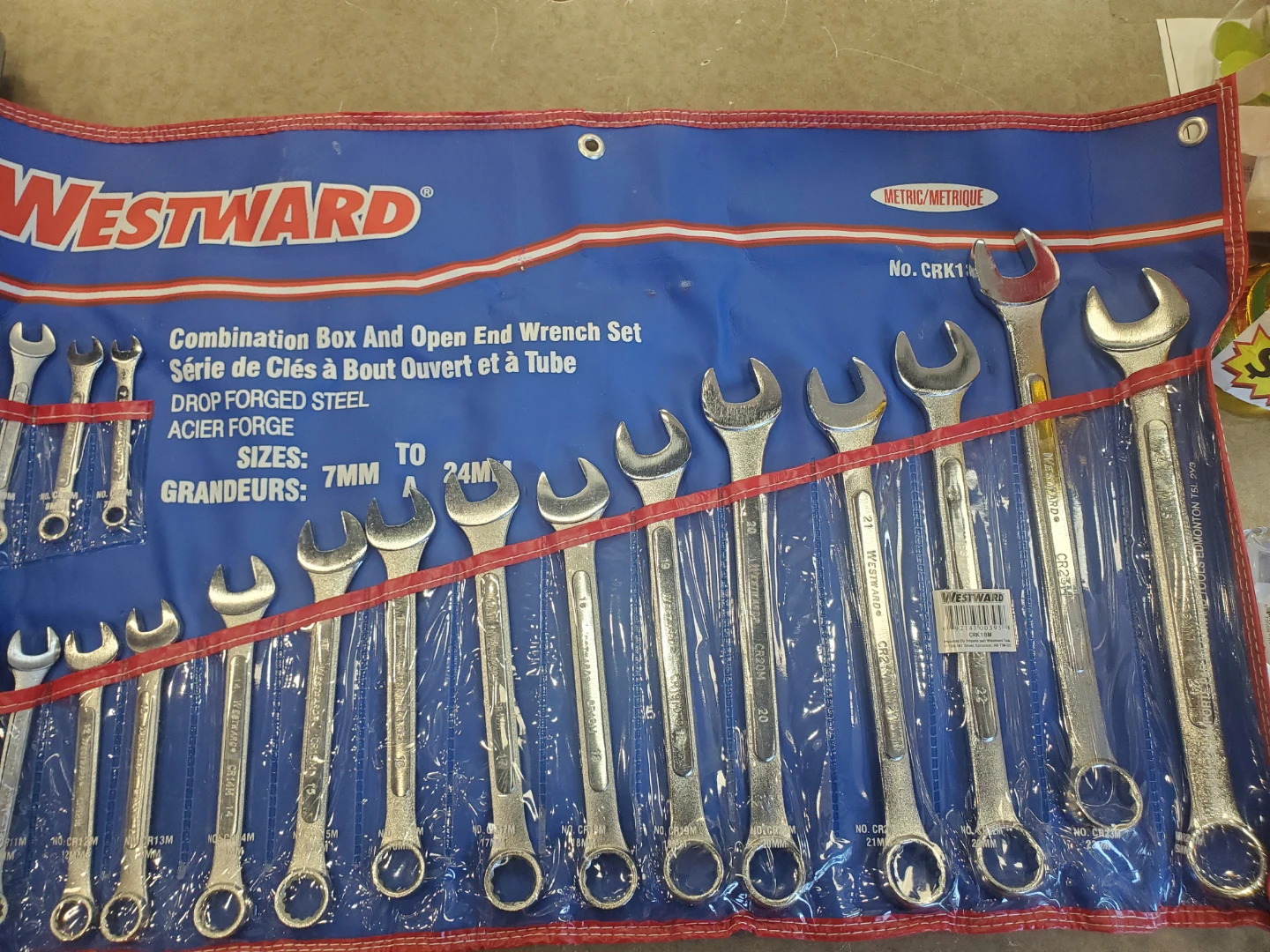 Westward Combination Box and Open End Wrench Set - photo 2
