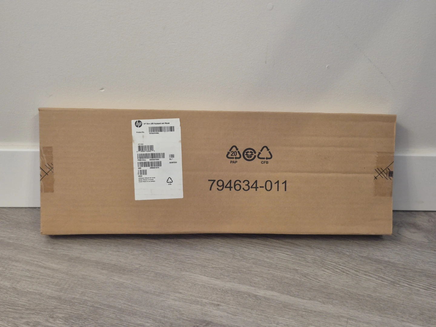 HP Slim USB Keyboard and Mouse Combo