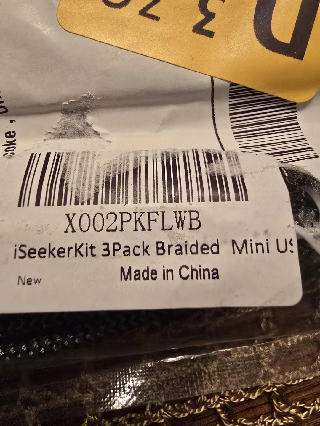 iSeekerKit 3Pack Braided Mini USB Cables