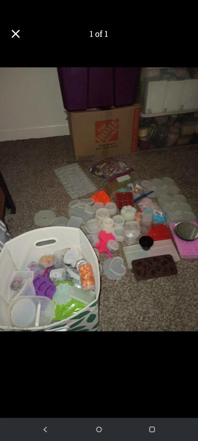 Assorted Resin Molds and Supplies