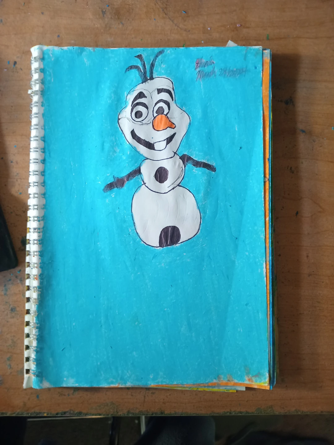 Olaf from Frozen Drawing by Custom Artist Sherwin - photo 3